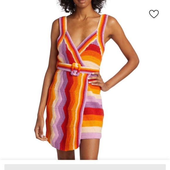 FARM Rio Dresses & Skirts - NWT Farm Rio Colorful Striped Wrap Dress